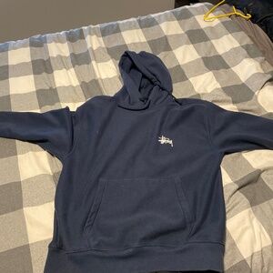 stussy hoodie navy